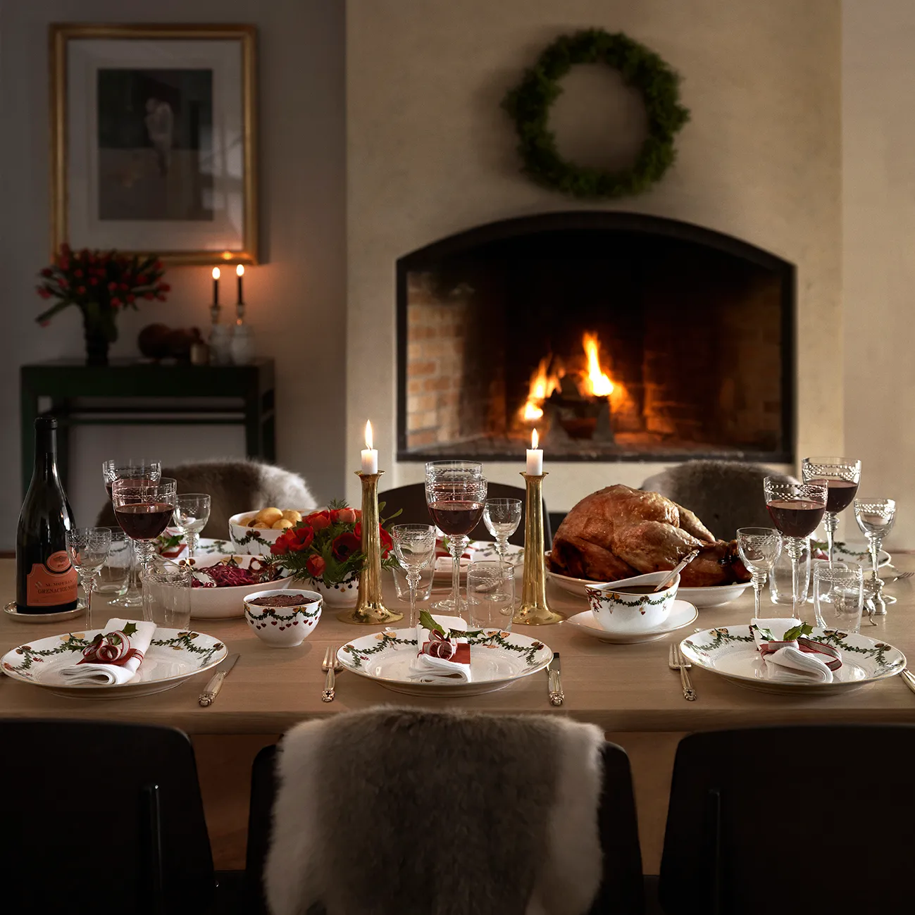 Star Fluted Christmas lautanen, Ø 22 cm Royal Copenhagen