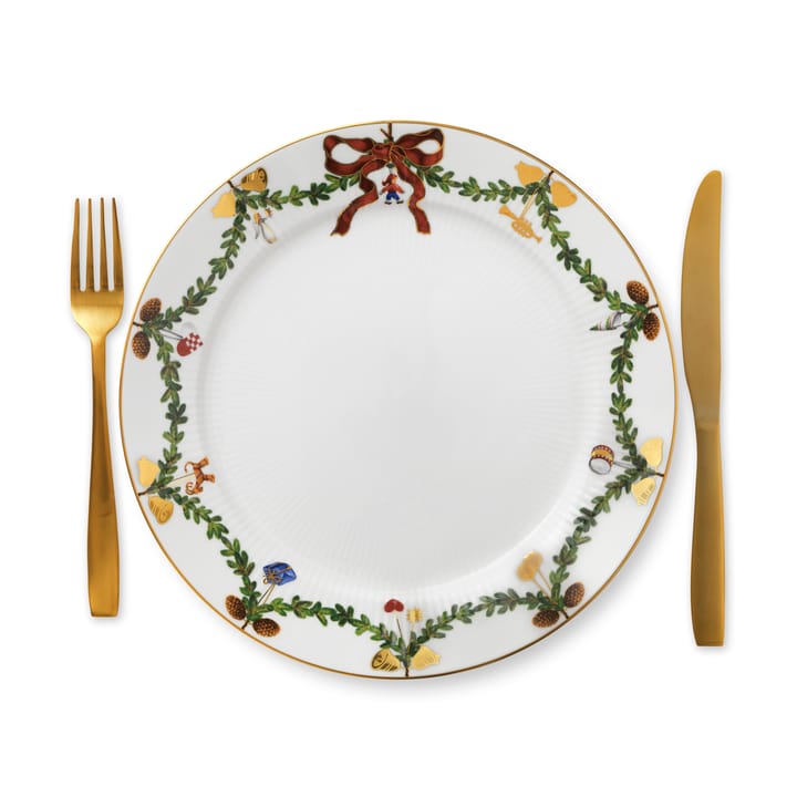 Star Fluted Christmas lautanen, Ø 27 cm Royal Copenhagen