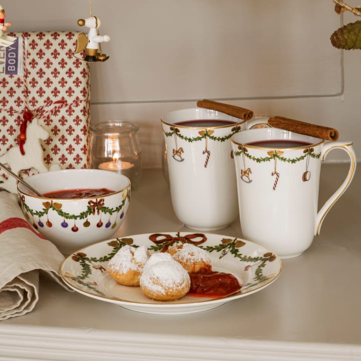 Star Fluted Christmas muki 2 kpl, 33 cl Royal Copenhagen