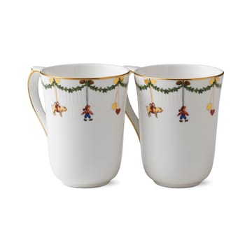 Star Fluted Christmas muki 2 kpl - 33 cl - Royal Copenhagen