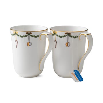 Star Fluted Christmas muki 2 kpl - 33 cl - Royal Copenhagen