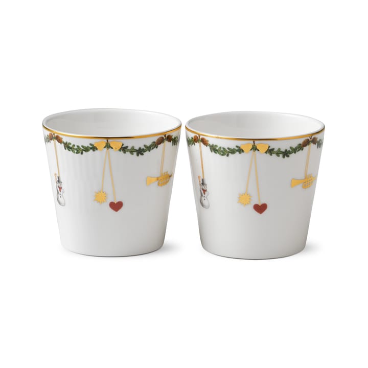 Star Fluted Christmas tarjoilukuppi 2 kpl, 30 cl Royal Copenhagen