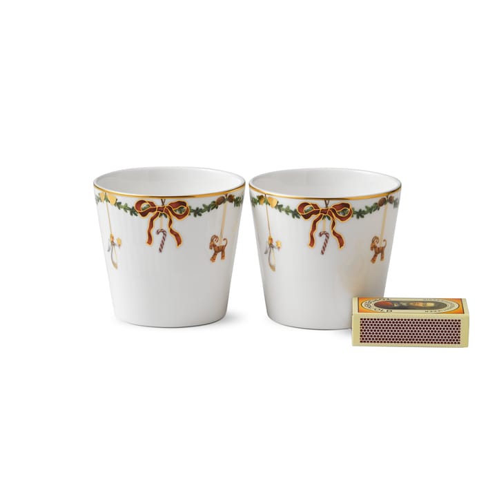 Star Fluted Christmas tarjoilukuppi 2 kpl, 30 cl Royal Copenhagen