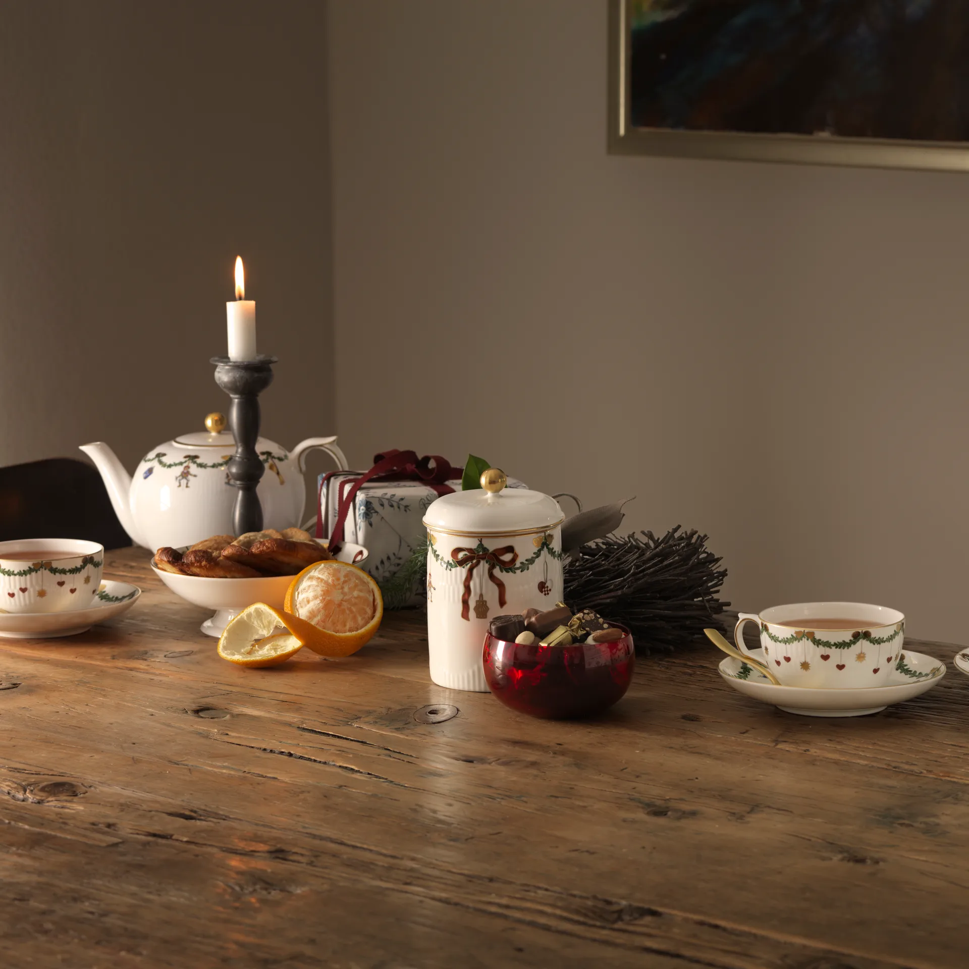 Star Fluted Christmas teekannu, 140 cl Royal Copenhagen