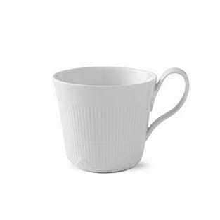 White Elements kuppi korkea kahva - 35 cl - Royal Copenhagen