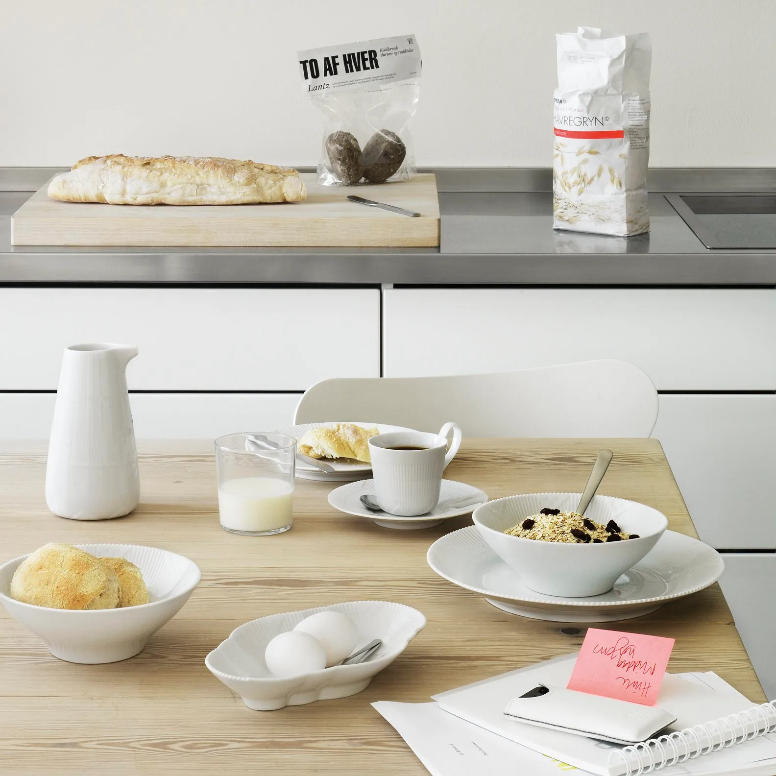 White Elements lautanen, Ø 26 cm Royal Copenhagen