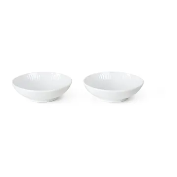 White Fluted dippikulho 2 kpl - 9 cl - Royal Copenhagen