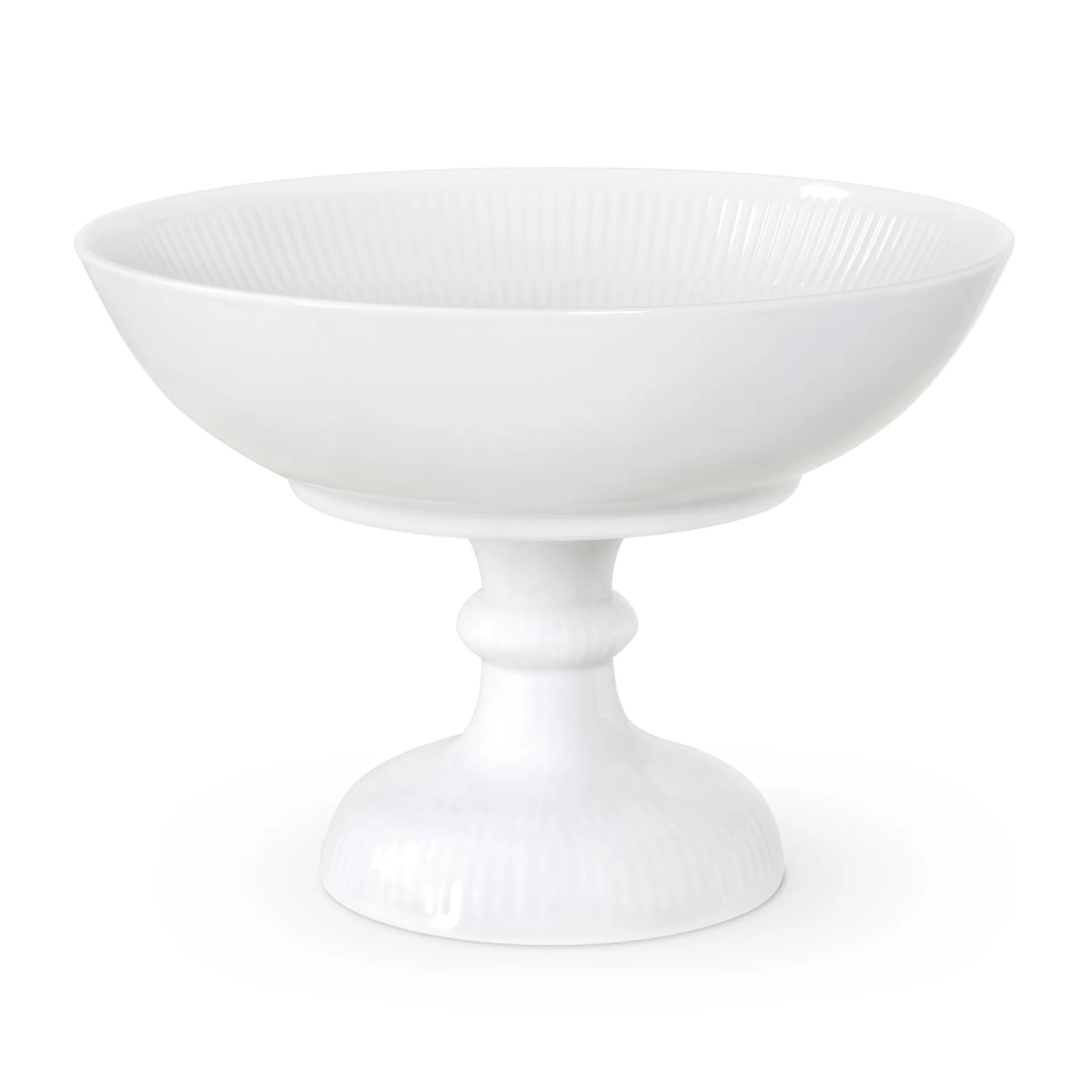 White Fluted jalallinen kulho, Ø21 cm Royal Copenhagen