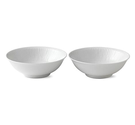 White Fluted -kulho 2-pakkaus, 35 cl Royal Copenhagen