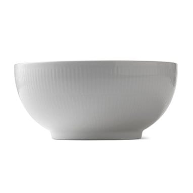 White Fluted -kulho - Ø 21 cm - Royal Copenhagen