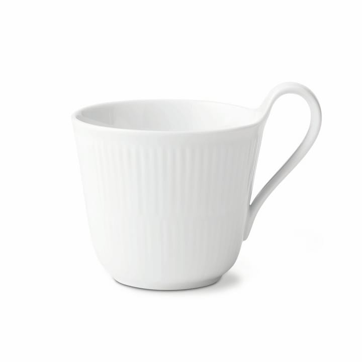 White Fluted kuppi korkea kahva - 33 cl - Royal Copenhagen