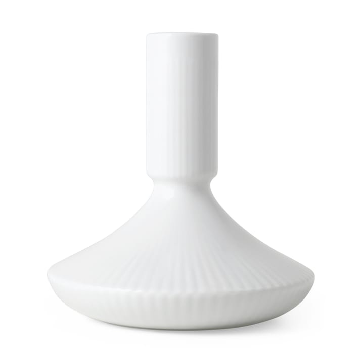 White Fluted kynttilänjalka 12 cm, Valkoinen Royal Copenhagen
