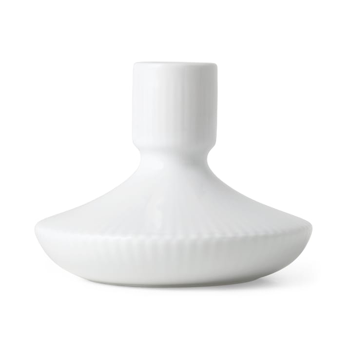 White Fluted kynttilänjalka 8 cm, Valkoinen Royal Copenhagen