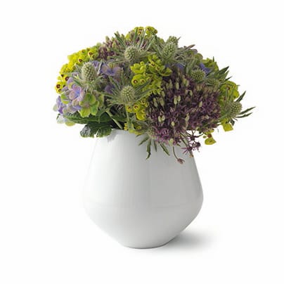 White Fluted maljakko, 15 cm Royal Copenhagen