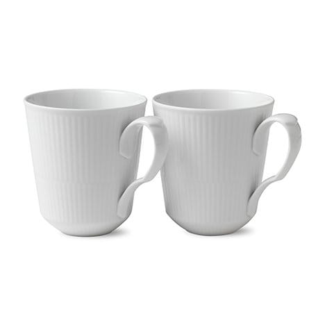 White Fluted -muki 2-pakkaus - 37 cl - Royal Copenhagen