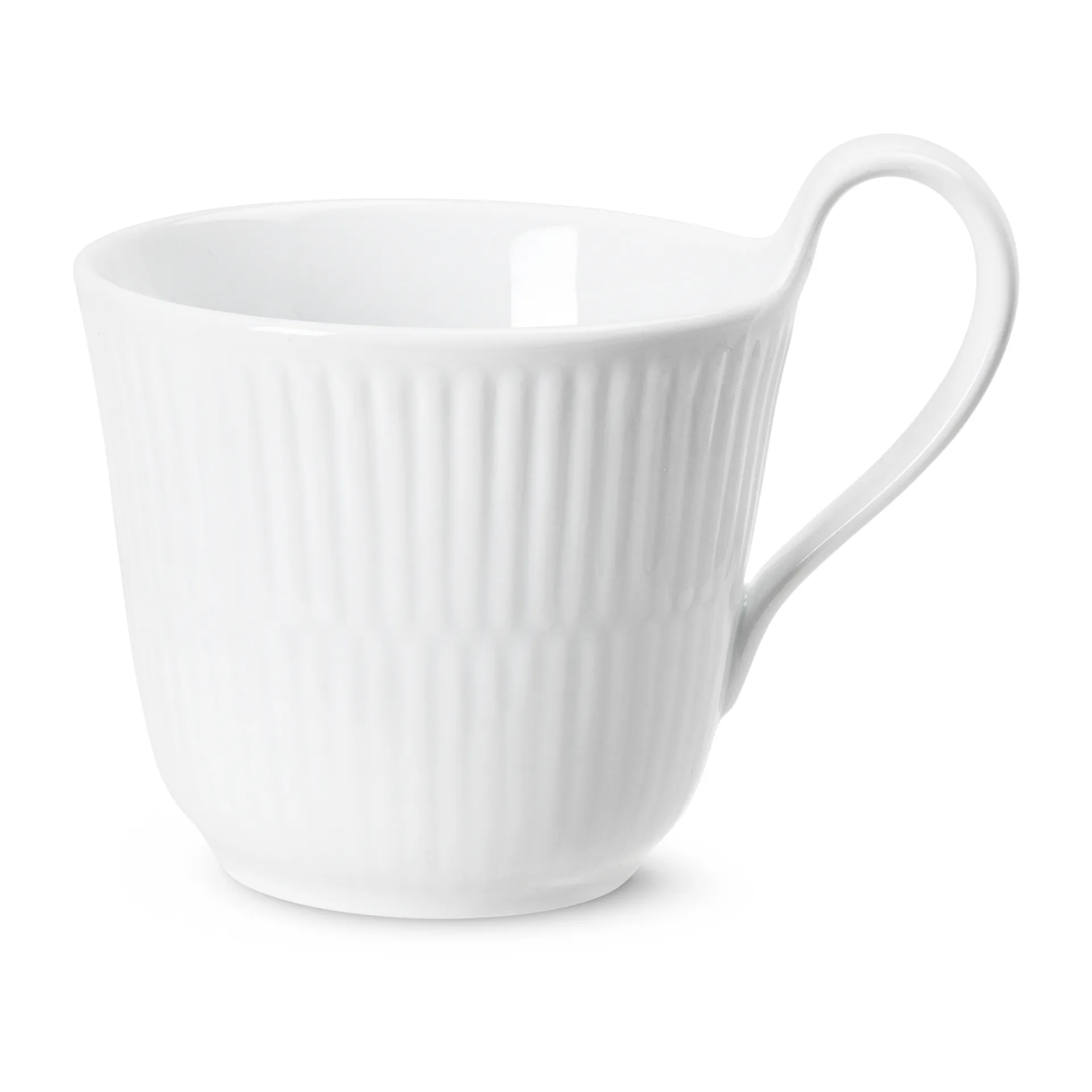 White Fluted muki korkealla kahvalla, 25 cl Royal Copenhagen
