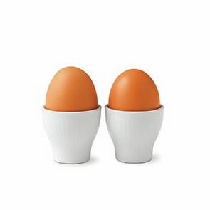 White Fluted munakuppi 2-pakkaus, 5 cm Royal Copenhagen