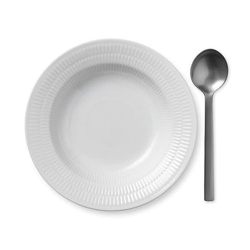 White Fluted reunallinen pastalautanen, Ø 21 cm Royal Copenhagen
