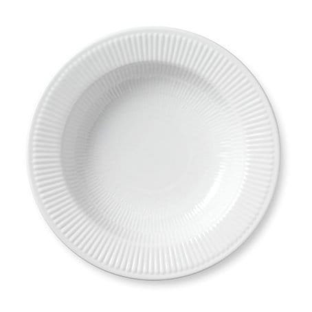 White Fluted reunallinen pastalautanen - Ø 30 cm - Royal Copenhagen