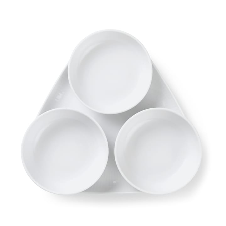 White Fluted tarjoilusetti 4 osaa, Valkoinen Royal Copenhagen