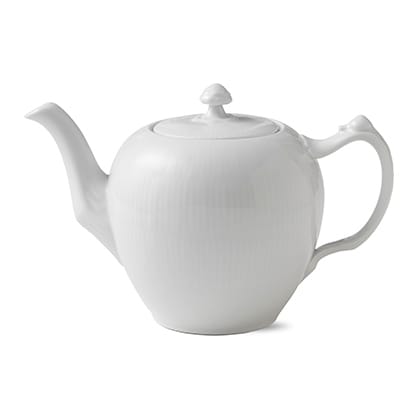 White Fluted teekannu - 100 cl - Royal Copenhagen