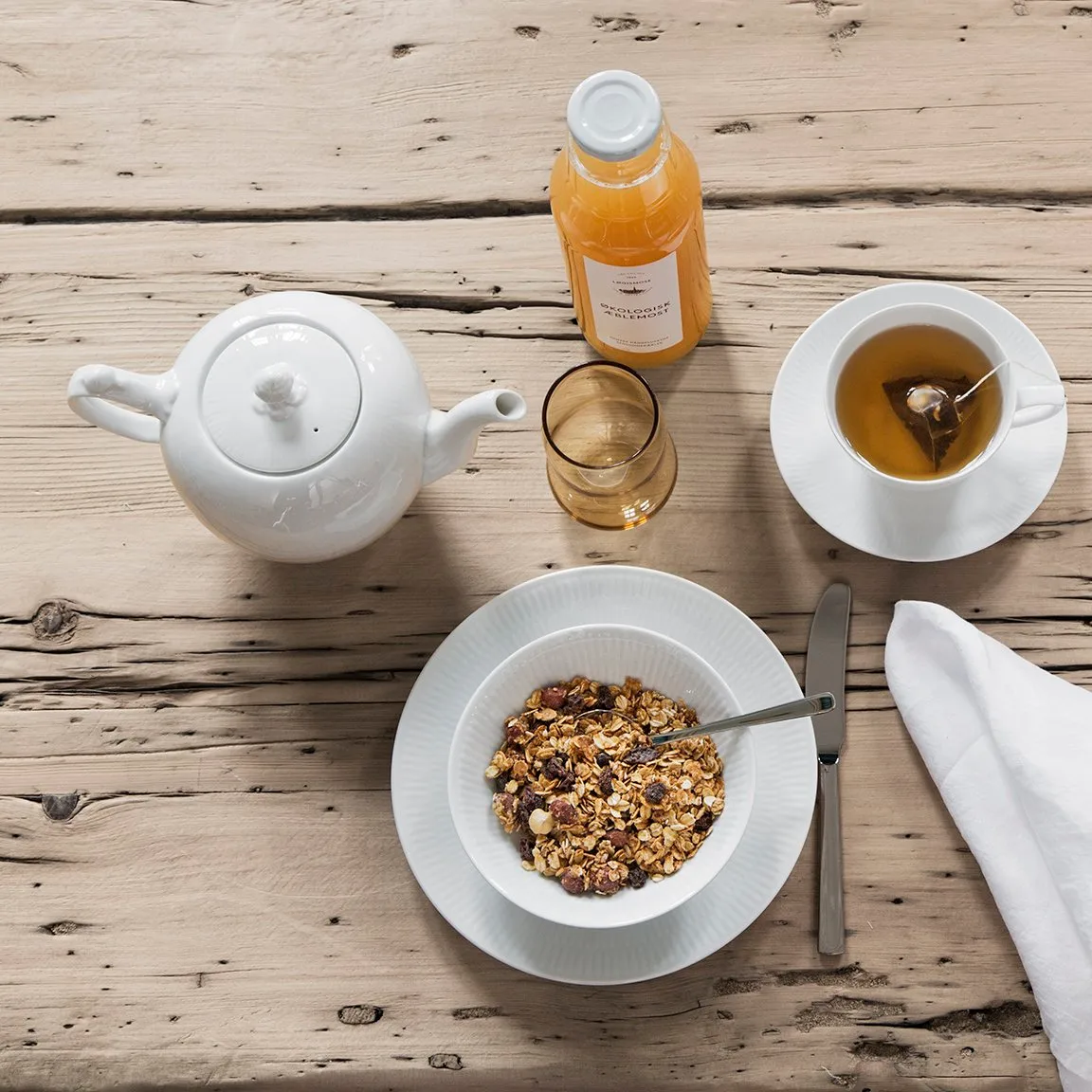 White Fluted teekannu, 100 cl Royal Copenhagen