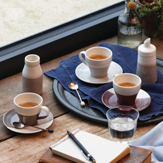 Coffee Studio sokeri-maitosetti, valko-harmaa Royal Doulton
