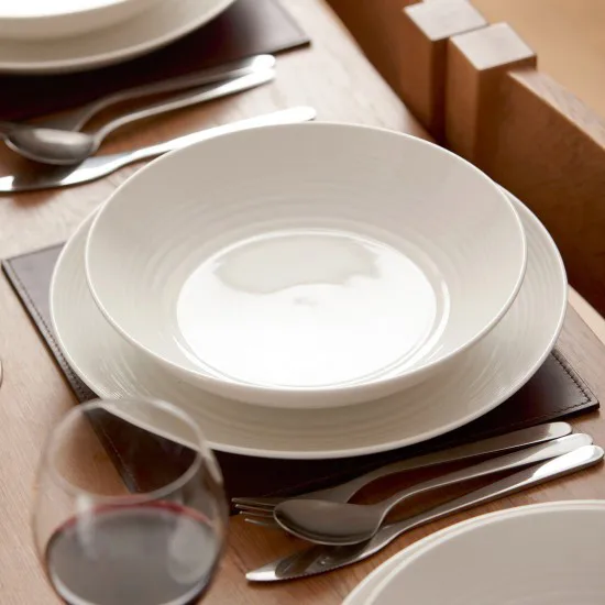 Maze syvä lautanen, 24 cm, valkoinen Royal Doulton