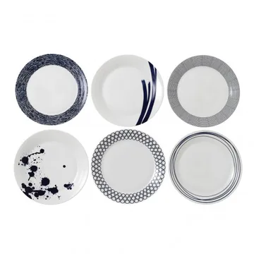 Pacific lautanen sininen, 6 osaa - 28 cm - Royal Doulton