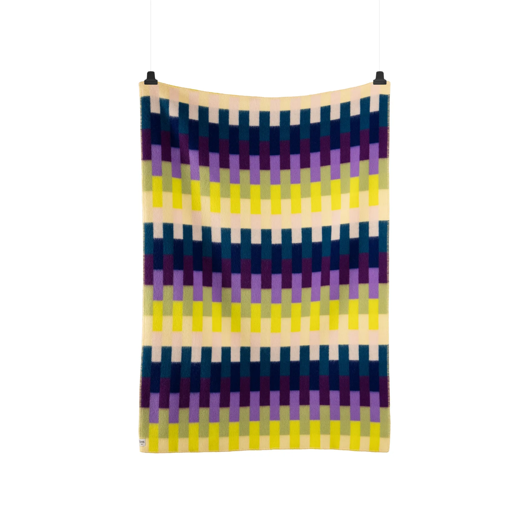 Åsmund bold viltti 135x200 cm, Yellow-blue Røros Tweed