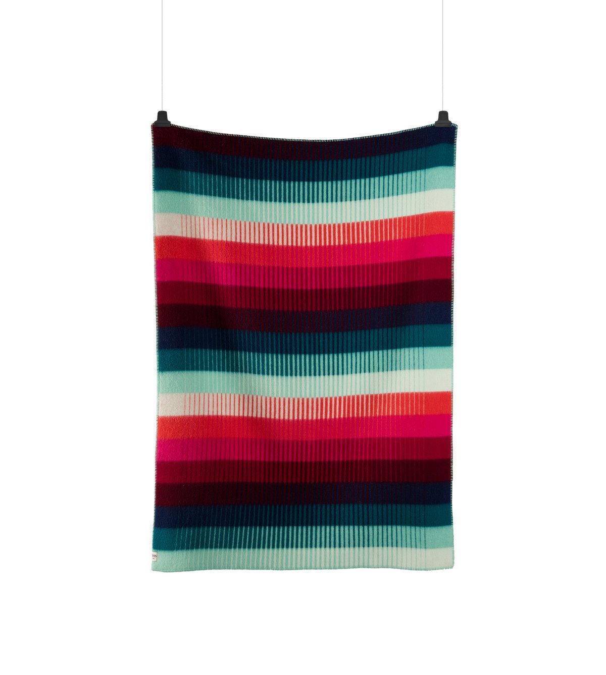 Rros Tweed Åsmund gradient viltti 135x200 cm Red-turquoise