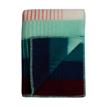 Åsmund gradient viltti 135x200 cm - Red-turquoise - Røros Tweed