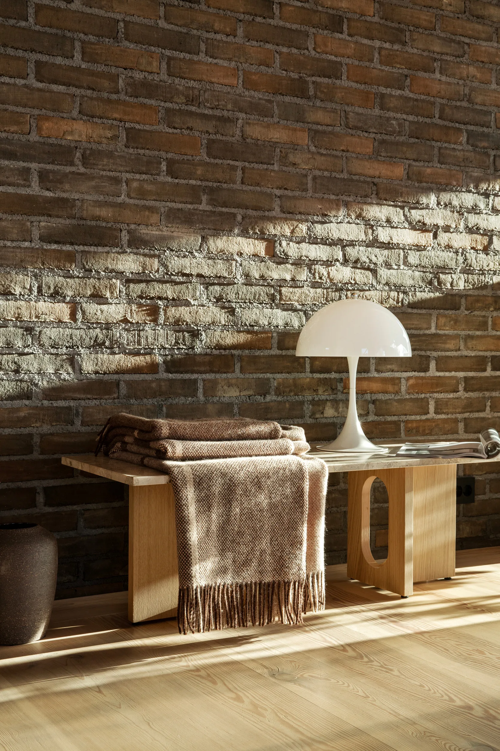 Filos peitto 145x220 cm, Brown Røros Tweed