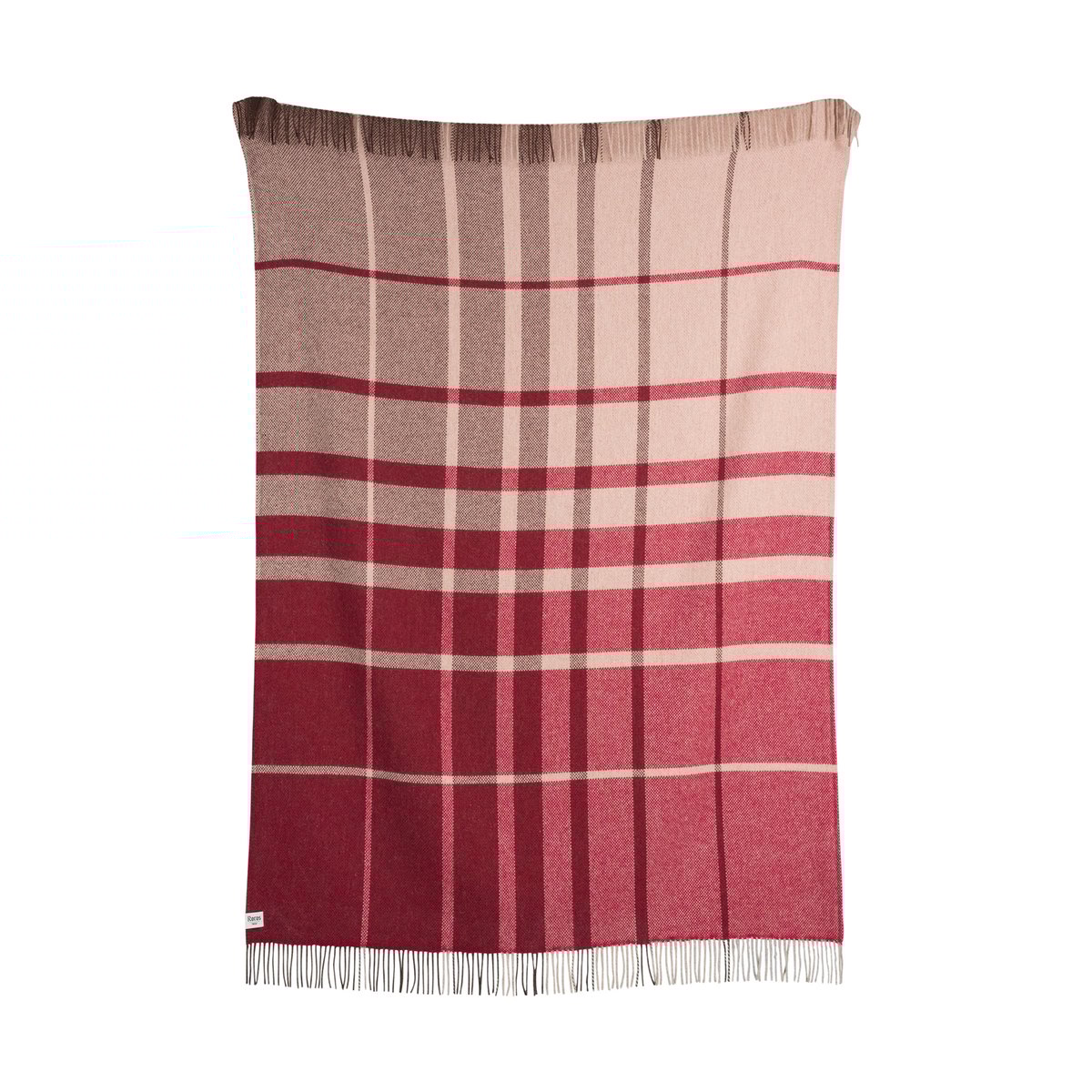 Rros Tweed Filos peitto 145x220 cm Burgundy | Skandinaavinen Sisustus | Villahuovat & Villaviltit | Vaaleanpunainen