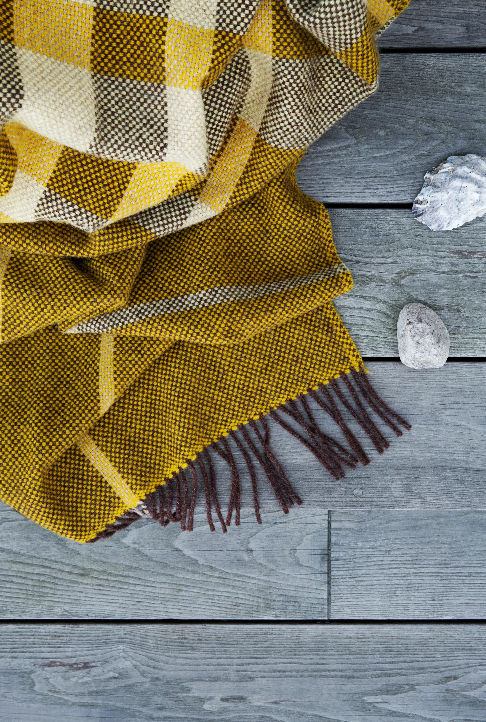 Filos peitto 145x220 cm, Yellow Røros Tweed