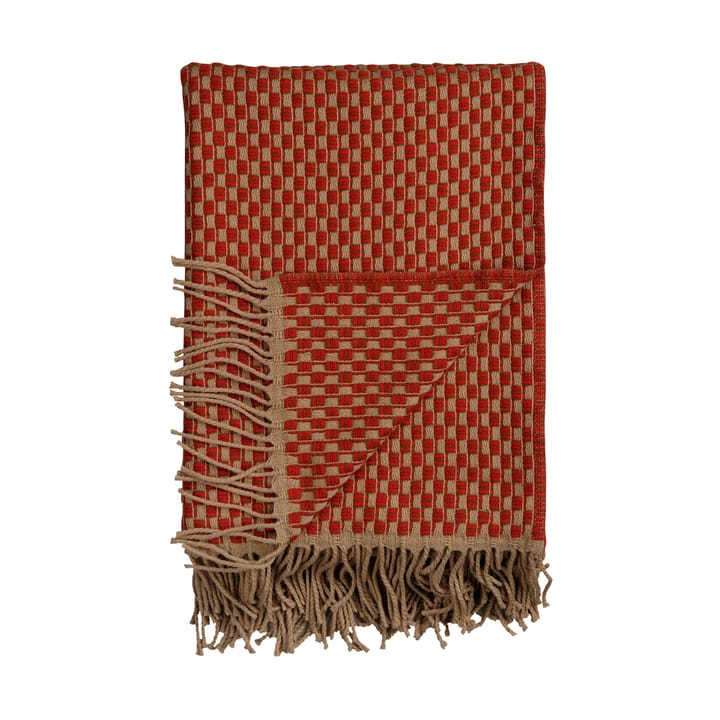 Isak peitto 150x210 cm, Red sumac Røros Tweed