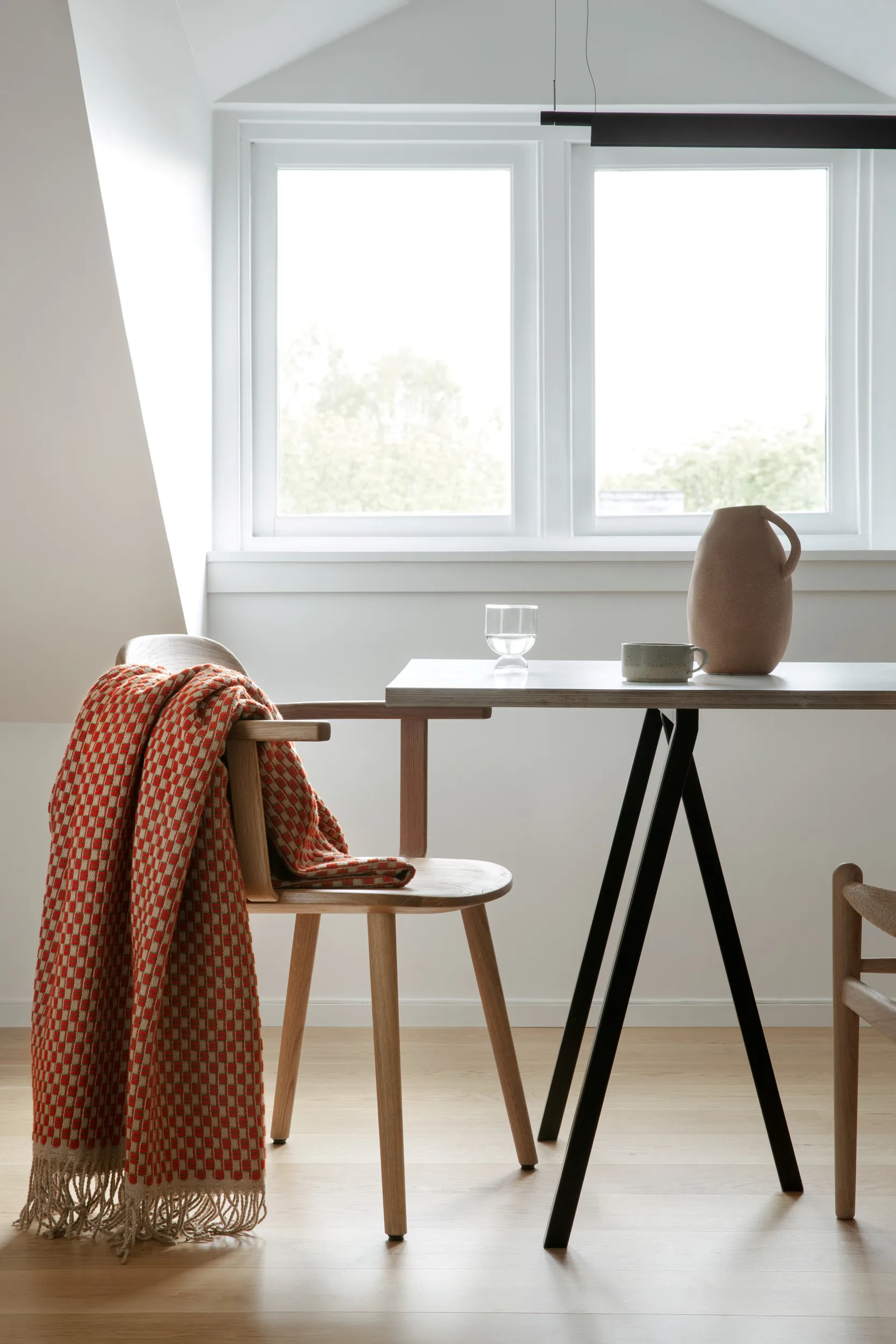 Isak peitto 150x210 cm, Red sumac Røros Tweed