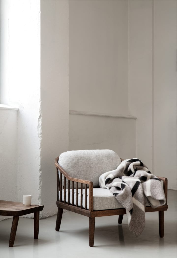 Knut viltti 135x200 cm, Dove grey Røros Tweed