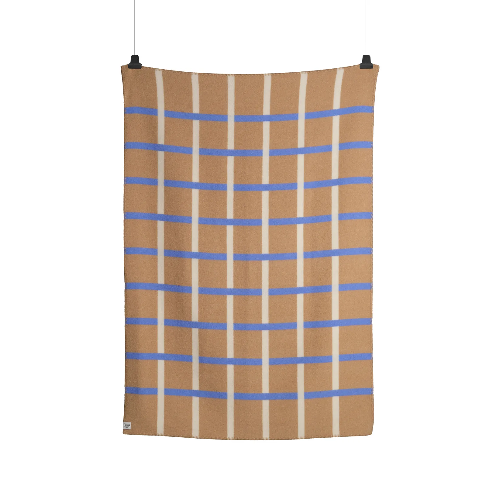 Knut viltti 135x200 cm, Taupe Røros Tweed