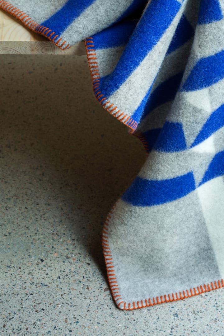 Kvam viltti 135x200 cm - Blue - Røros Tweed