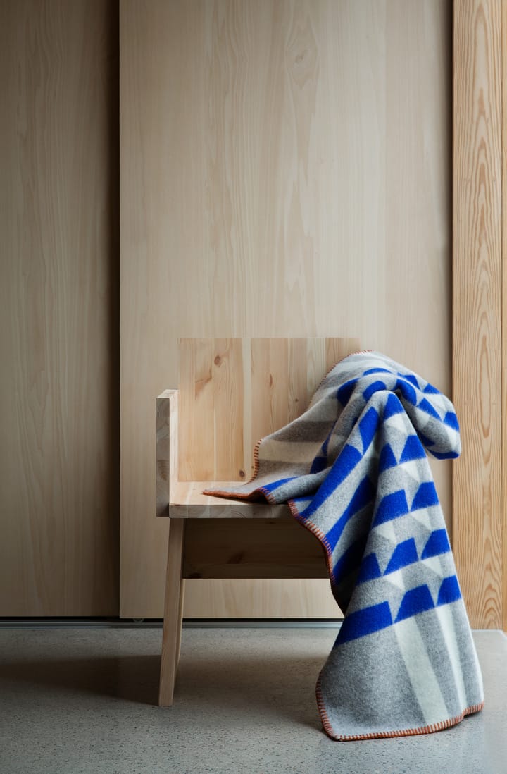 Kvam viltti 135x200 cm, Blue Røros Tweed