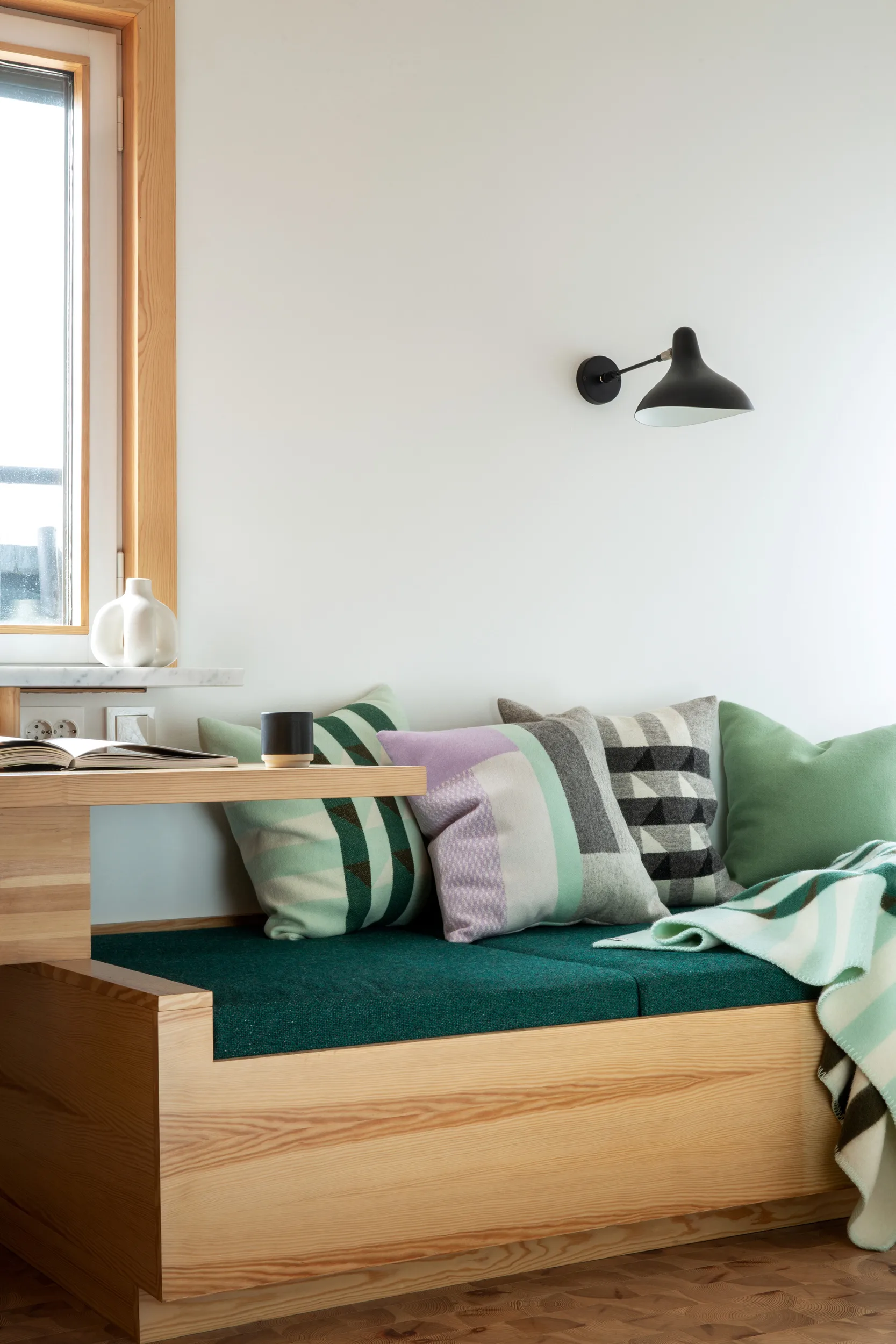 Kvam viltti 135x200 cm, Green Røros Tweed