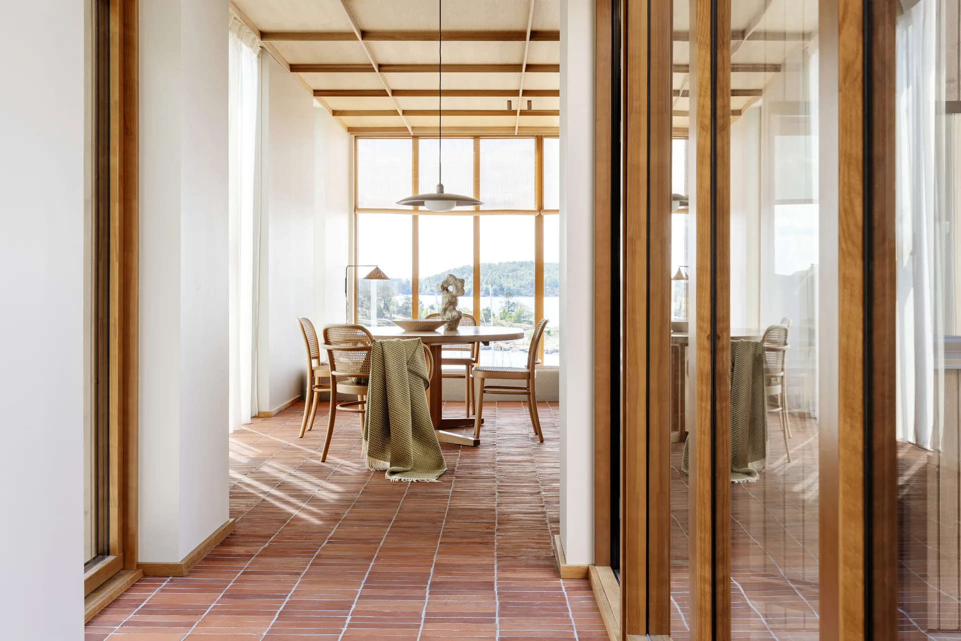 Mello peitto 150x210 cm, Leaf green Røros Tweed