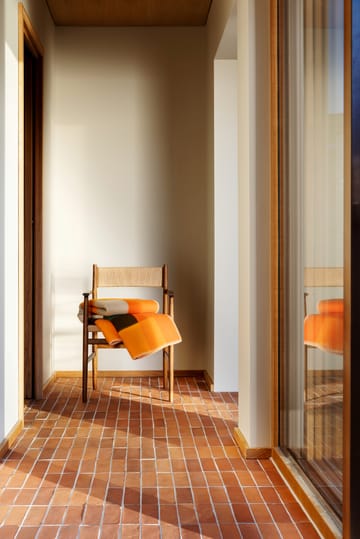 Mikkel viltti 135x200 cm - Orange - Røros Tweed