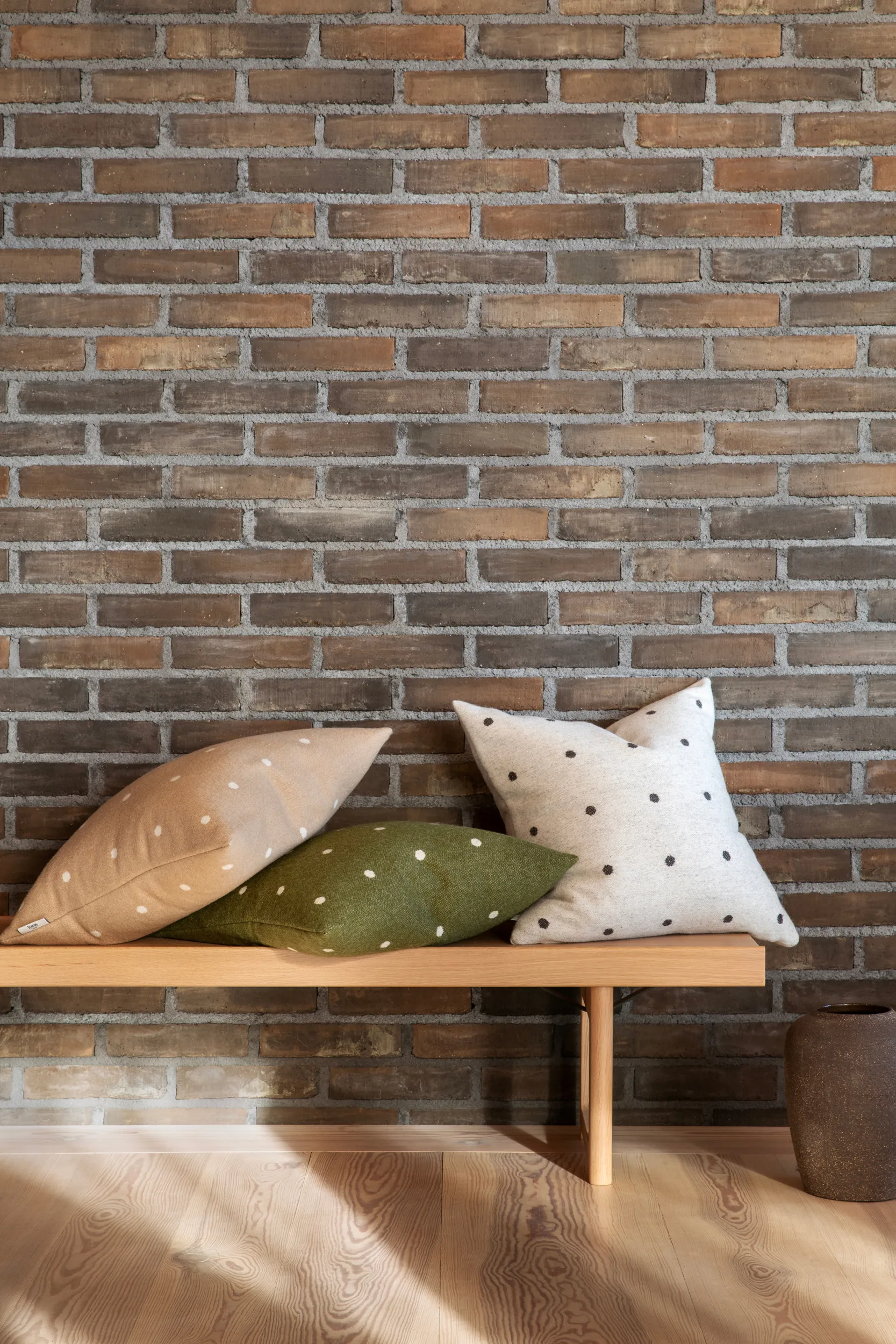 Pastille tyyny 50x50 cm, Mushroom Røros Tweed