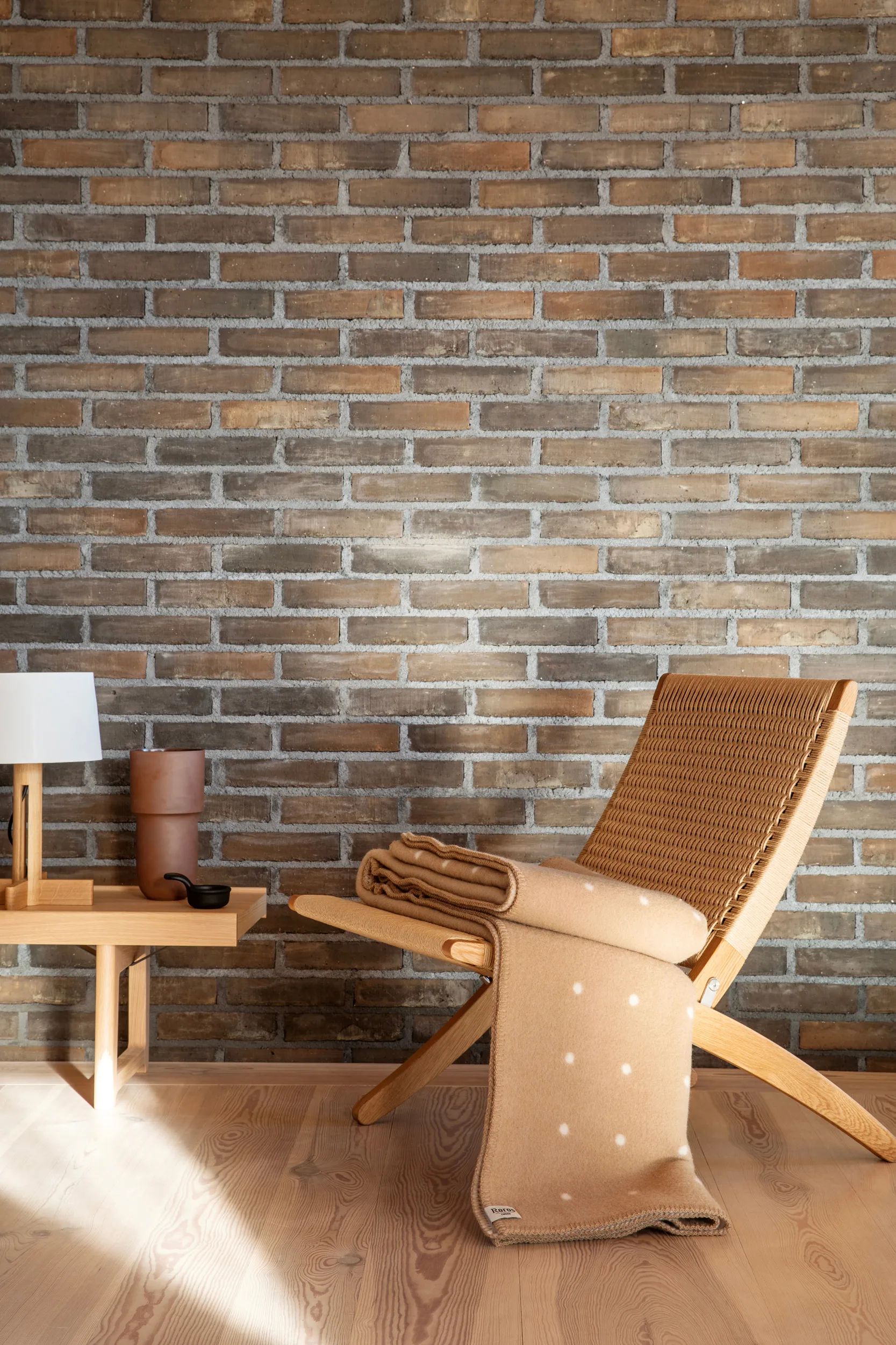 Pastille viltti 135x200 cm, Mushroom Røros Tweed