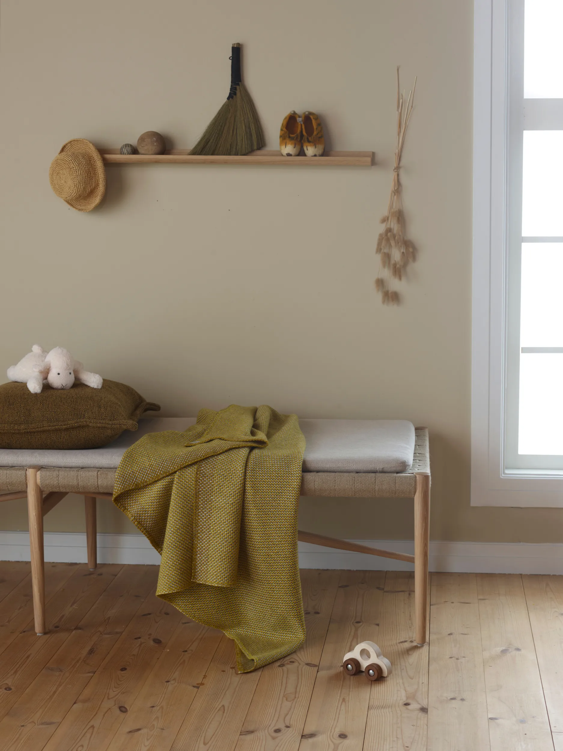 Una viltti 150x200 cm, Ochre Røros Tweed