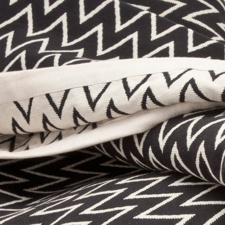 Zigzag päiväpeite musta - 140x260 cm - Ørskov