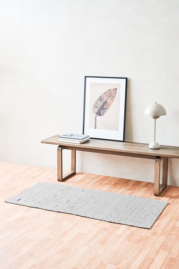 Cotton matto 60 x 90 cm - light grey (vaaleanharmaa) - Rug Solid