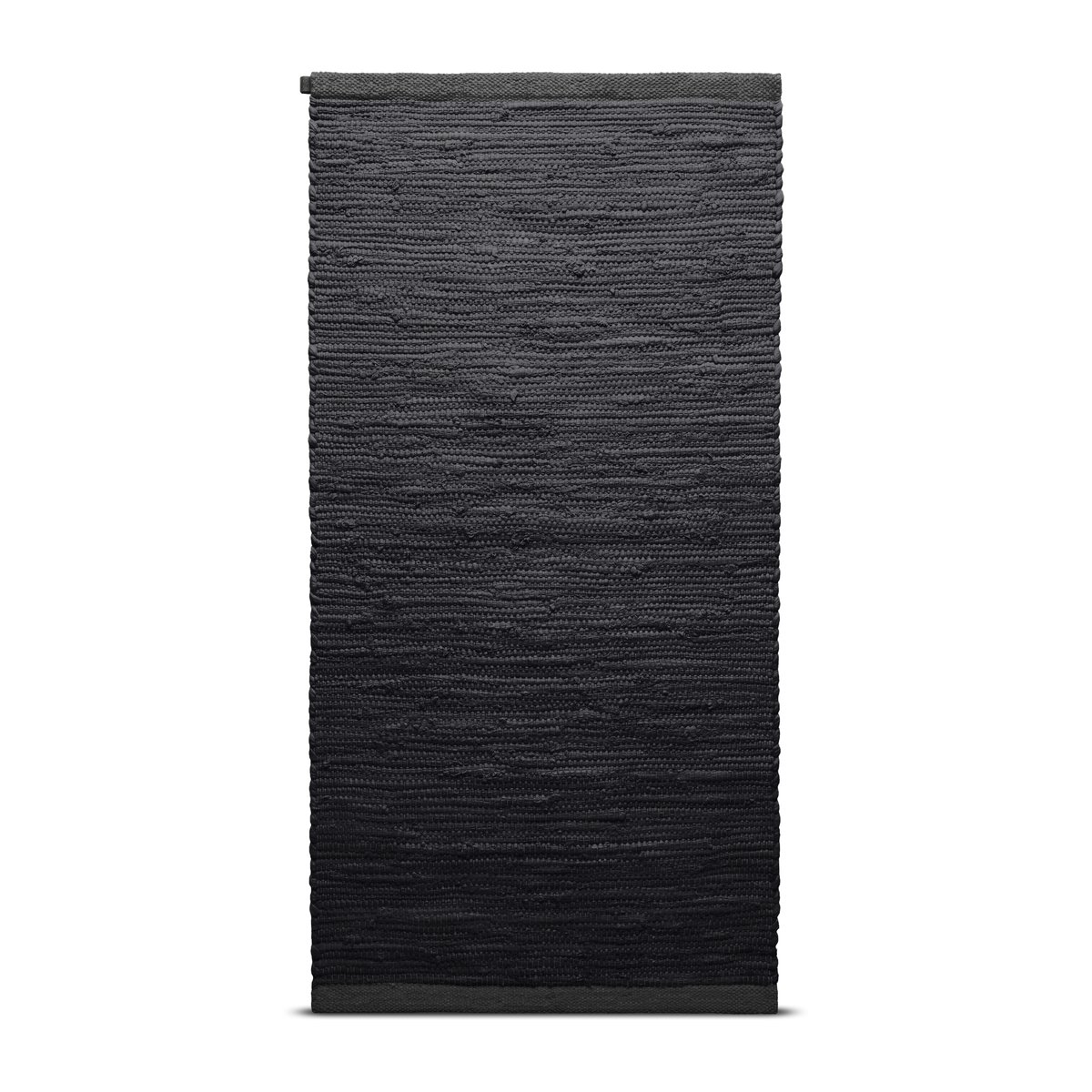 Rug Solid Cotton matto 65 x 135 cm Charcoal | Skandinaavinen Sisustus | Puuvillamatot | Harmaa